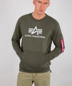Alpha Industries 3D Logo Sweater Dark Olive