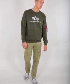 Alpha Industries 3D Logo Sweater Dark Olive