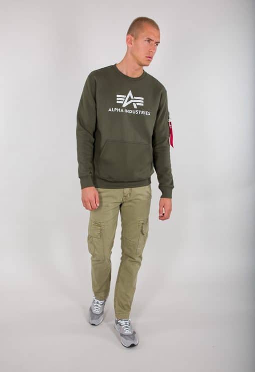 Alpha Industries 3D Logo Sweater Dark Olive