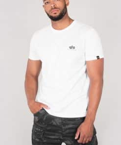 Alpha Industries Basic T Small Logo White