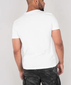 Alpha Industries Basic T Small Logo White
