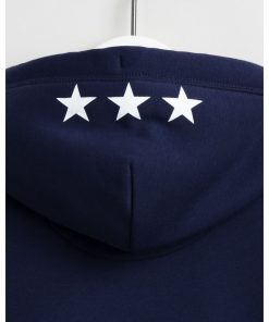Gant Woman Retro Shield Hoodie Dress Classic Blue