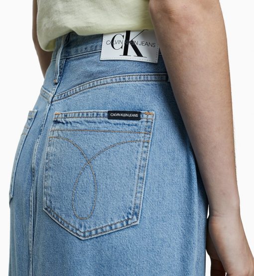 Calvin Klein Maxi Skirt Light Blue