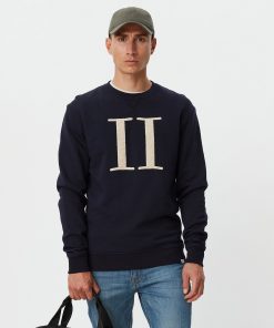 Les Deux Encore Bouclé Sweatshirt Dark Navy