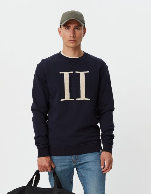 Les Deux Encore Bouclé Sweatshirt Dark Navy