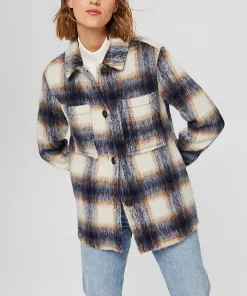 Esprit indoor woven Shacket Navy