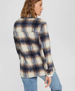Esprit indoor woven Shacket Navy