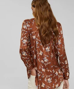Esprit Satin Blouse Terracotta