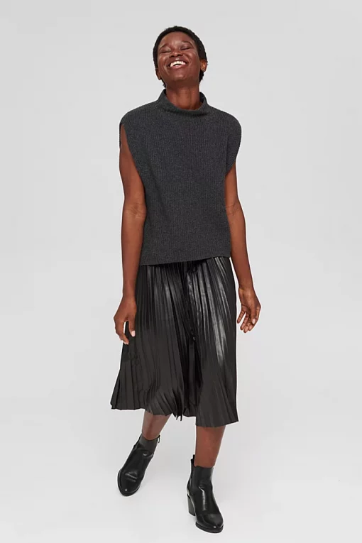 Esprit Wool Vest Gunmetal