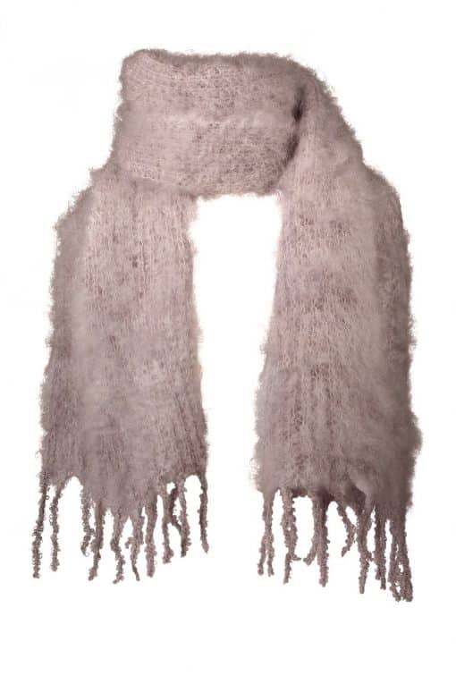Balmuir Aurora Kid Mohair Scarf Mink