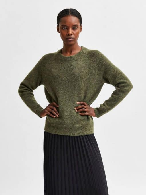 Selected Femme Lulu O-neck Kalamata