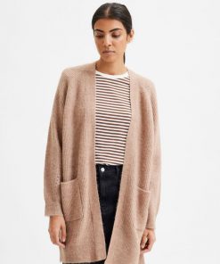 Selected Femme Lulu Long Cardigan Amphora