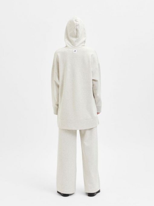 Selected Femme Liesel Oversized Sweat Hoodie Sand