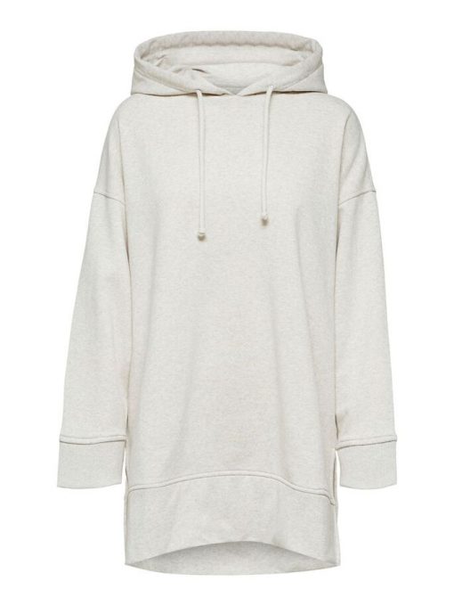 Selected Femme Liesel Oversized Sweat Hoodie Sand