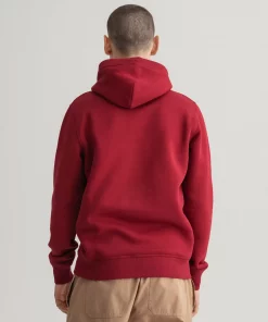 Gant Archive Shield Hoodie Mahogany Red