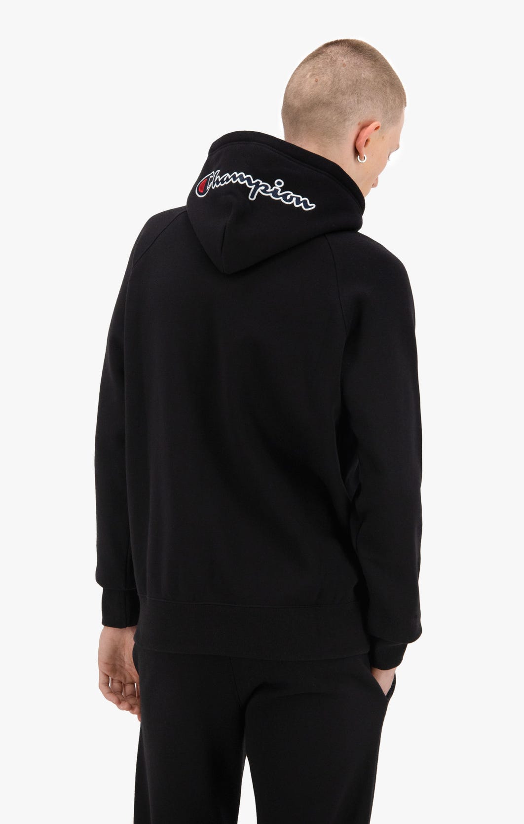 Champion all over script half zip pullover hoodie online