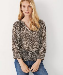 Part Two Erdonae Blouse Cement Leo Print