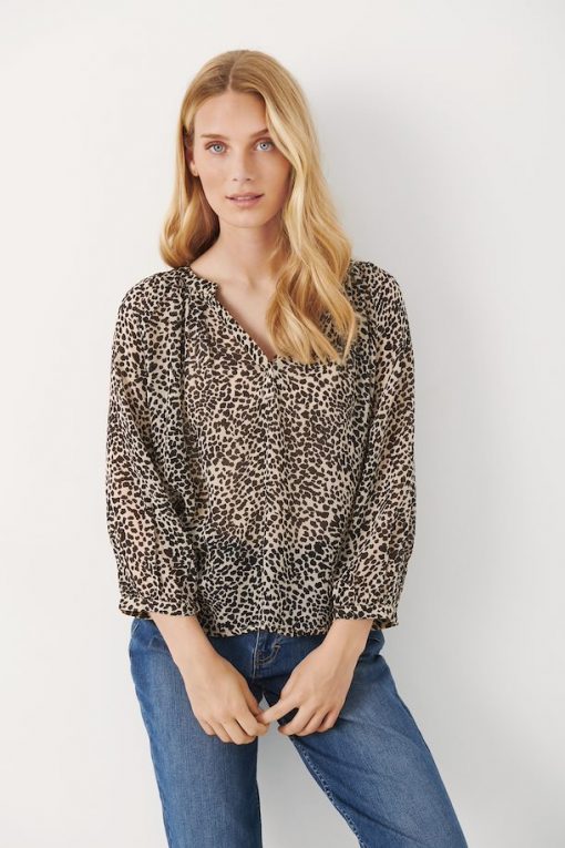 Part Two Erdonae Blouse Cement Leo Print