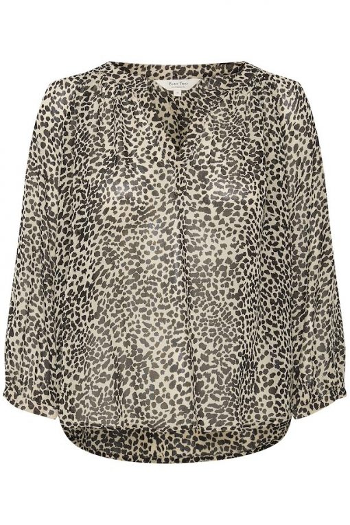 Part Two Erdonae Blouse Cement Leo Print