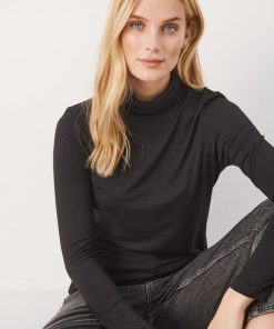 Part Two Efinas Rollneck T-shirt Black