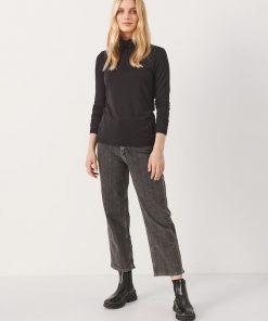 Part Two Efinas Rollneck T-shirt Black