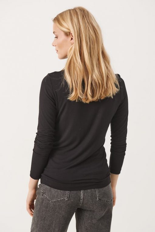 Part Two Efinas Rollneck T-shirt Black