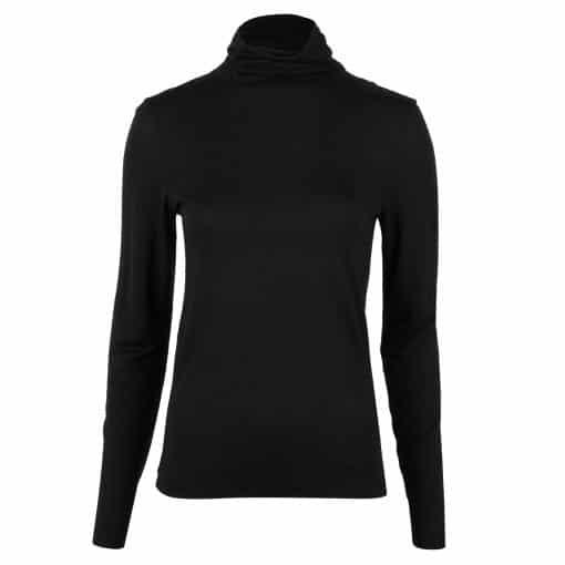 Stenströms Brielle Jersey Roll Neck Black