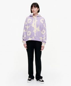 Marimekko Niittyhopea Unikko Hoodie Lilac