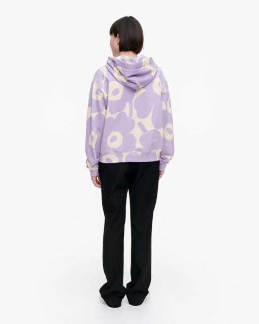 Marimekko Niittyhopea Unikko Hoodie Lilac
