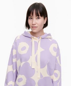 Marimekko Niittyhopea Unikko Hoodie Lilac
