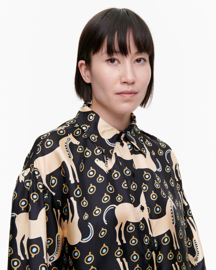 Buy Marimekko siivekäs Musta Tamma shirt Black