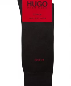 Hugo Boss 2-Pack Logo Socks Black