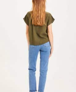 Knowledge Cotton Apparel Iris Mom Jeans Light Blue