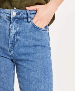 Knowledge Cotton Apparel Iris Mom Jeans Light Blue