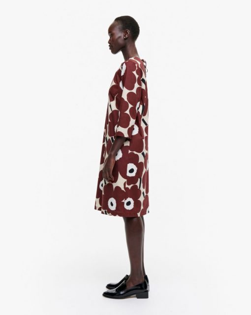 Marimekko Havaittu Pieni Unikko Dress Brown