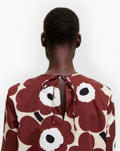 Marimekko Havaittu Pieni Unikko Dress Brown
