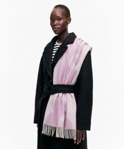 Marimekko Sue Jacquard Juhla-Unikko Scarf Lilac