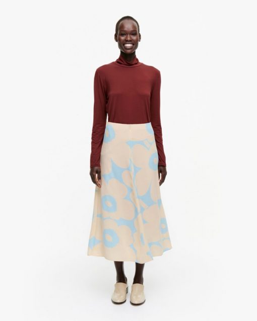 Marimekko Pieni Unikko Skirt Blue