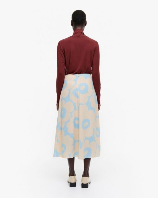 Marimekko Pieni Unikko Skirt Blue