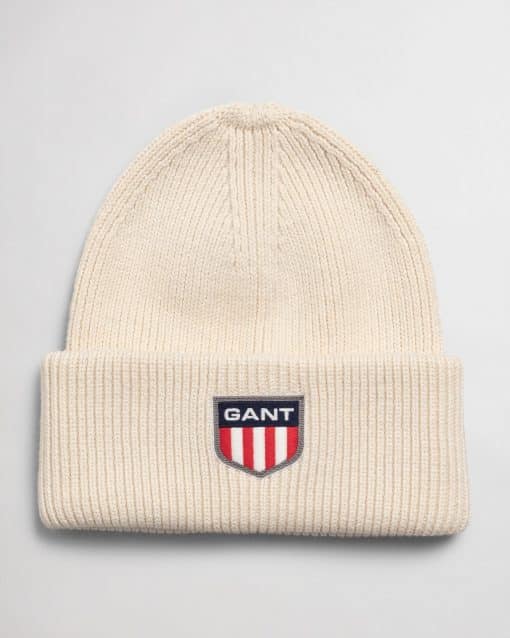 Gant Retro Shield Beanie Cream