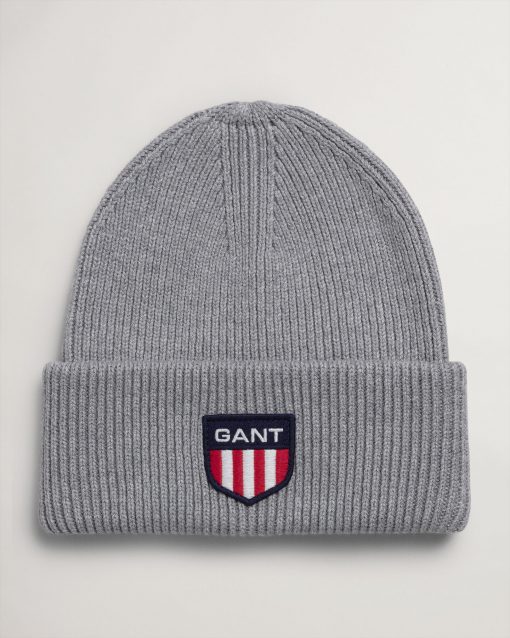 Gant Retro Shield Beanie Grey Melange