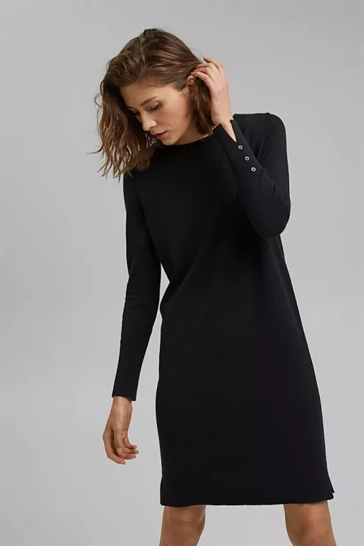Esprit Knitted Dress Black