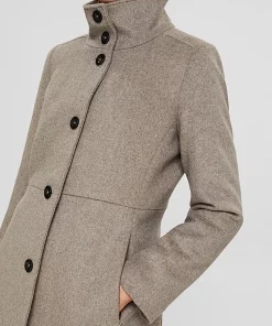 Esprit Coat Taupe Melange