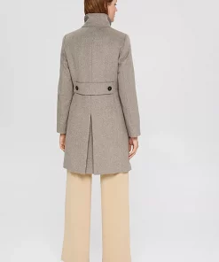 Esprit Coat Taupe Melange