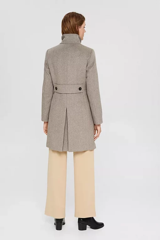 Esprit Coat Taupe Melange