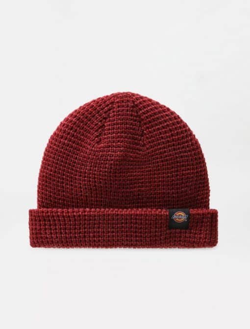 Dickies Woodworth Waffle Beanie Biking Red