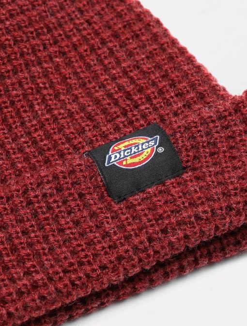 Dickies Woodworth Waffle Beanie Biking Red