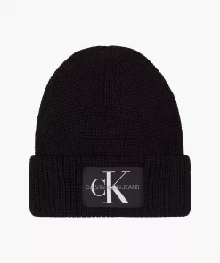 Calvin Klein Monogram Beanie Black