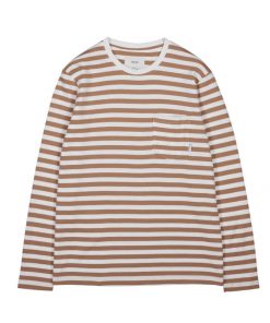 Makia Verkstad Longsleeve Men Camel/White