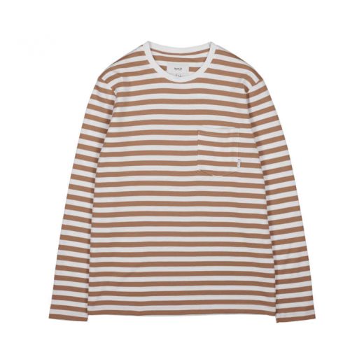 Makia Verkstad Longsleeve Men Camel/White